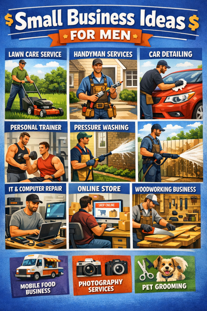 small business ideas for men